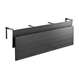 Balcony Hanging Table, 12 x 59 in Folding Balcony Railing Table, Outdoor Balcony Bar Table for Railings, 50 lbs Loading, Fit Railing from 1" to 5