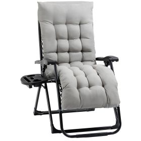 Comfy Recline Chair with Cup Rest & Cushion for Alfresco Relaxation