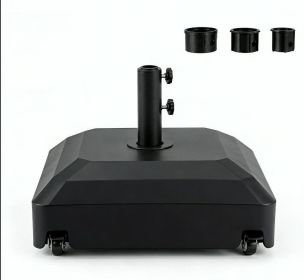 Outdoor Umbrella Base with Wheels -  Water  Sand Weighted Stand for Patio Canopy Support