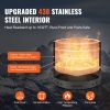 Smokeless Fire Pit Stove Bonfire, H: 18 in x Dia: 28 in ,Wood Burning Fireplaces with Removable Ash Pan