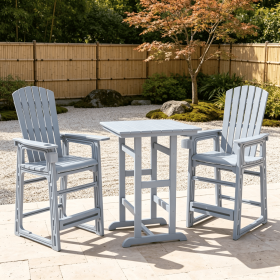 Outdoor Stool 29 Inch Height with Backrest And Armrests for Enhanced Comfort And Support-Only one (Color: Gray)