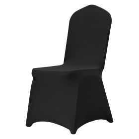 Stretch Spandex Folding Chair Covers, Universal Fitted Chair Cover, Removable Washable Protective Slipcovers, for Wedding, Holiday, Banquet, Part (Color: Black, Quantity: 30 pcs)
